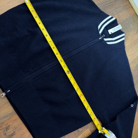 Alo Yoga Tennis Club Sweater Knit Skirt Set - Navy Blue Size M - Picture 7 of 15